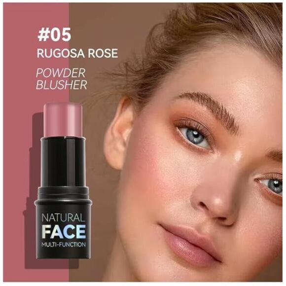 ✨ 3-Piece Cream Contour Stick Set – Highlighter, Blush & Bronzer with Brush - Picture 6 of 8